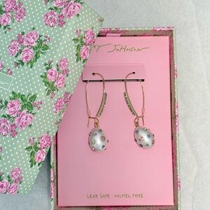 Betsey Johnson Easter Egg Drop Earrings
